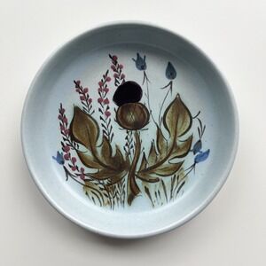 Vintage Buchan Portobello Scotland Thistleware Hand Painted Stoneware Dish 4.25"